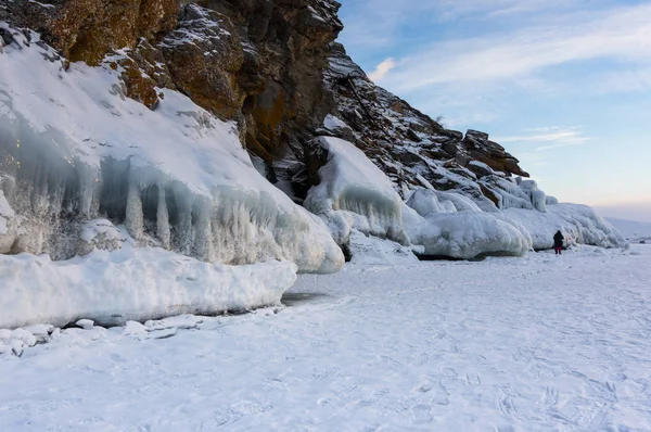 Озеро Байкал взимку — стокове фото