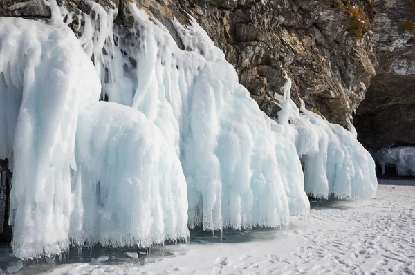 Lago Baikal no inverno — Fotografia de Stock