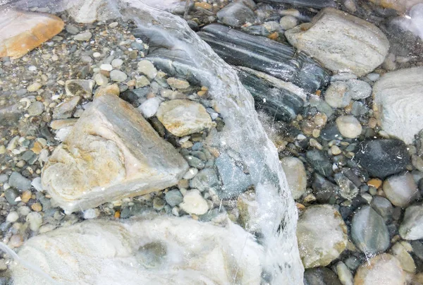 Eis Des Baikalsees Des Tiefsten Und Nach Volumen Größten Süßwassersees — Stockfoto