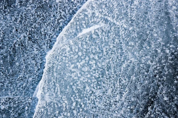 Hielo Del Lago Baikal Lago Agua Dulce Más Profundo Más — Foto de Stock