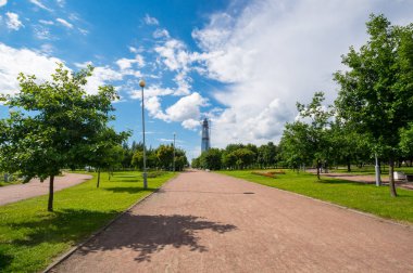 Görünüm Park Saint-Petersburg 300 yıldönümü