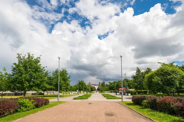 Vista do Parque de São Petersburgo 300 aniversário — Fotografia de Stock