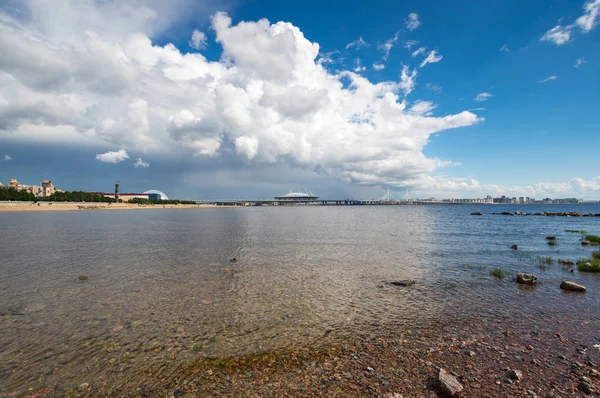 Vista panorámica de San Petersburgo y el Golfo de Finlandia —  Fotos de Stock