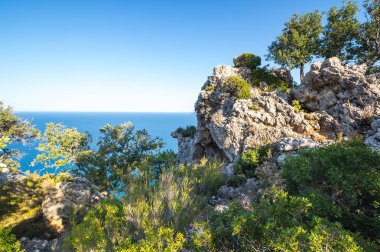 Akdeniz kıyıları.