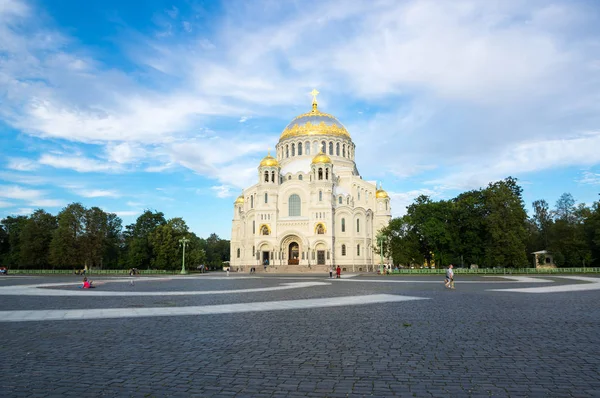 Marynarki wojennej katedry w Kronshtadt, Saint-Petersburg, Federacja Rosyjska — Zdjęcie stockowe