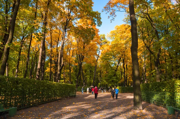 Summer Garden in Saint-Petersburg, Russia — Stock Photo, Image