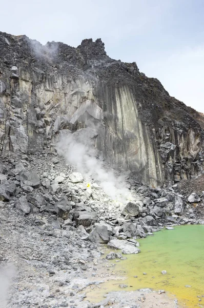 A kráter a vulkán Sibayak — Stock Fotó