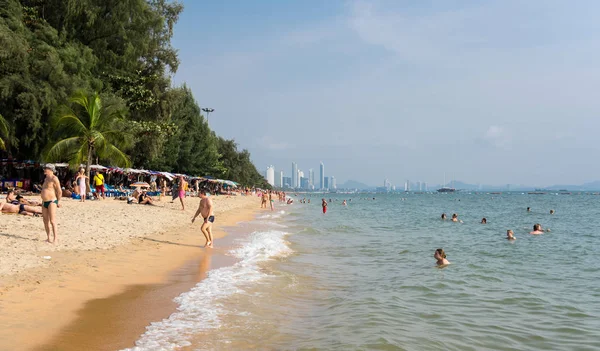 View of beach in Pattaya — Stock Photo, Image