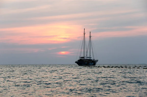 Pôr do sol sobre o Golfo da Tailândia — Fotografia de Stock