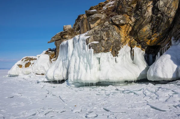 Lago Baikal in inverno — Foto Stock