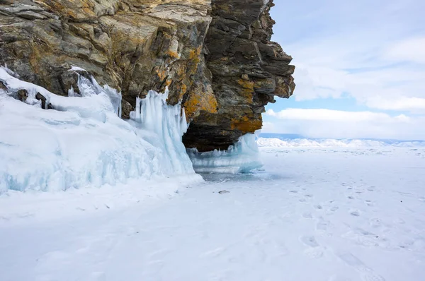 Lac Baïkal en hiver — Photo