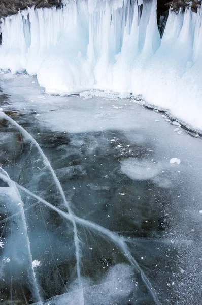 Gelo do Lago Baikal — Fotografia de Stock