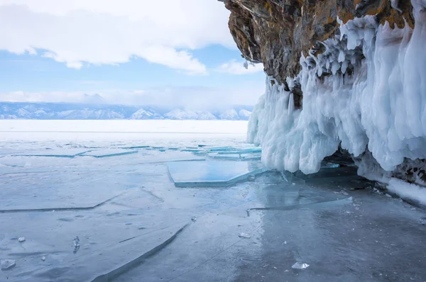 Lago Baikal in inverno — Foto Stock