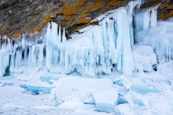 Het Baikalmeer in de winter — Stockfoto