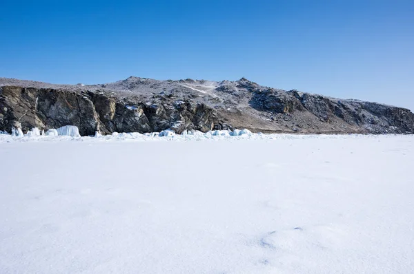Jezero Bajkal v zimě — Stock fotografie