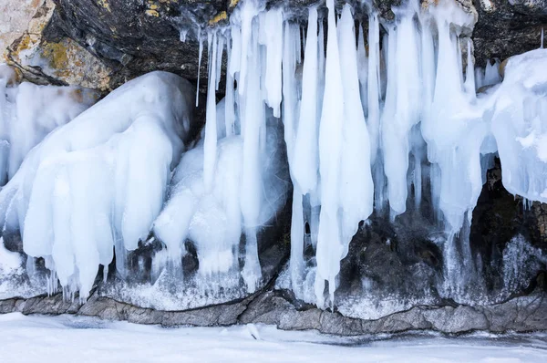 Lago Baikal no inverno — Fotografia de Stock