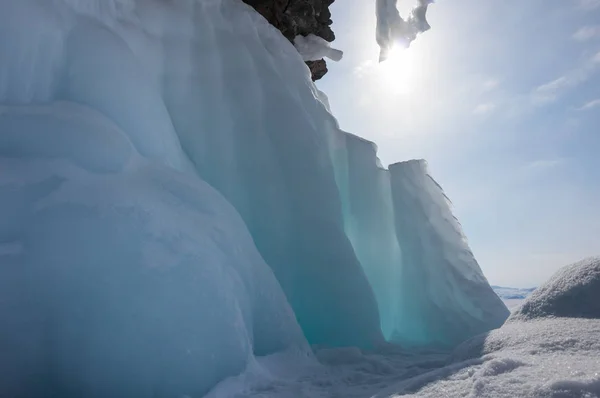 Baykal Gölü buzu — Stok fotoğraf