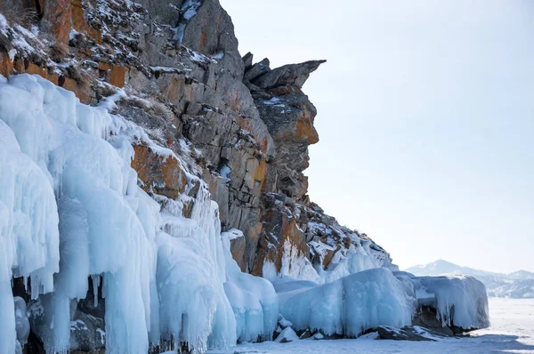 La costa del lago Baikal — Foto Stock