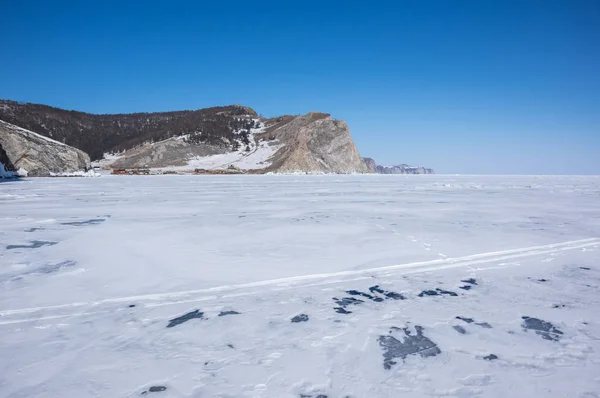 Lago Baikal en invierno — Foto de Stock