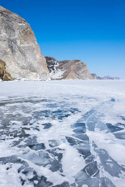 Lac Baïkal en hiver — Photo