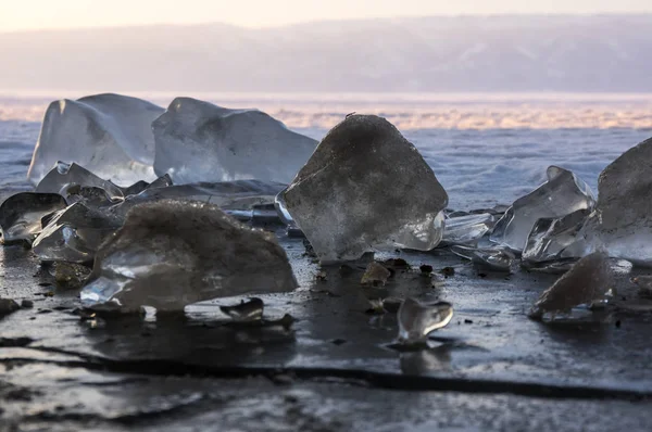 Πάγος της λίμνης Baikal — Φωτογραφία Αρχείου