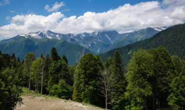Kafkas Dağları'nın görünümü