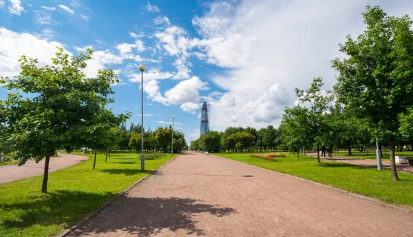 Widok na Park z Saint-Petersburg 300 rocznica — Zdjęcie stockowe