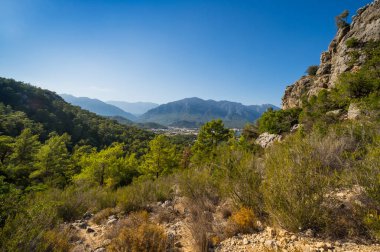 Kemer, Türkiye'deki dağlar görünümünü