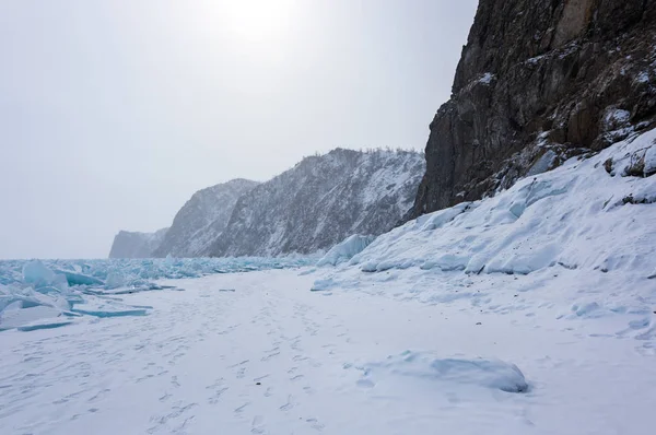 Lago Baikal en invierno — Foto de Stock