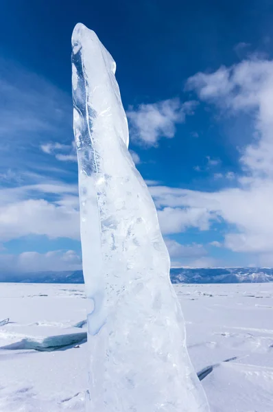 Gelo do Lago Baikal — Fotografia de Stock