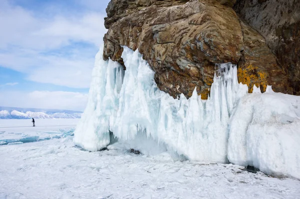 Costa Ilha Olkhon Lago Baikal Sibéria Rússia — Fotografia de Stock