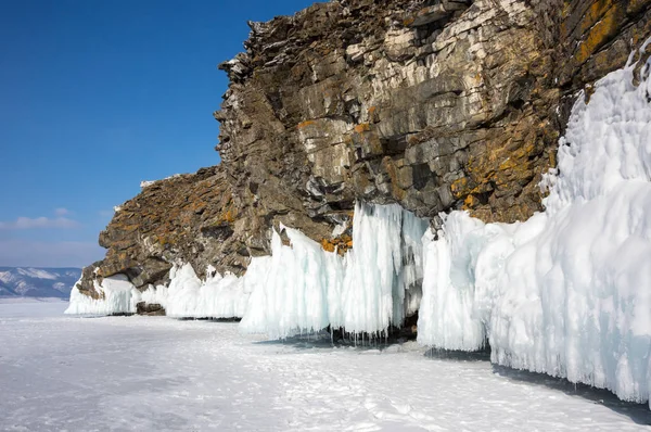 Lago Baikal in inverno — Foto Stock