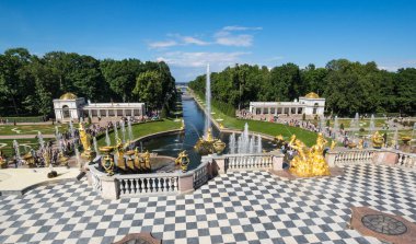 peterhof grand cascade çeşmeler