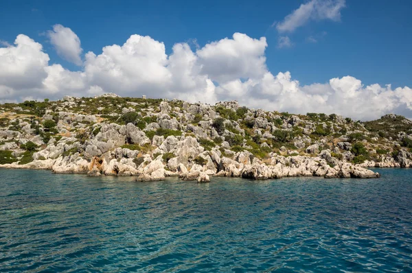 A costa do mar Mediterrâneo — Fotografia de Stock