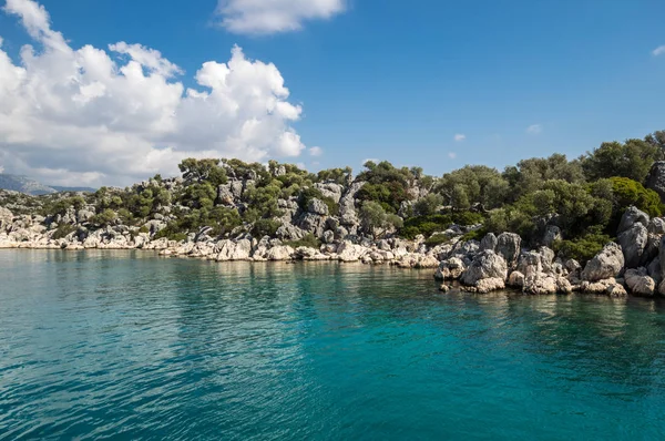 A costa do mar Mediterrâneo — Fotografia de Stock