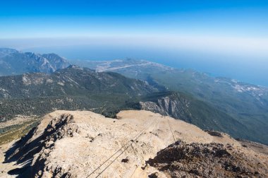 Türkiye 'nin Antalya ilinin Riviera ilçesinde Akdeniz kıyıları