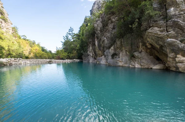 Utsikt Över Turkosa Sjön Canyon Goynuk Som Ligger Inne Beydaglari — Stockfoto