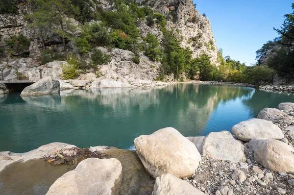 Pohled Tyrkysové Jezero Kaňonu Goynuk Který Nachází Uvnitř Pobřežního Národního — Stock fotografie