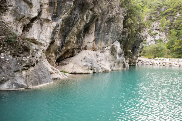 Vista Del Lago Turquesa Cañón Goynuk Ubicado Dentro Del Parque —  Fotos de Stock