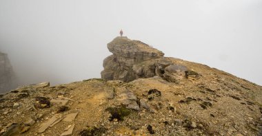 Rusya 'nın Karachay-Çerkesya Cumhuriyeti' ndeki Bermamyt Platosu 'nun panoramik manzarası