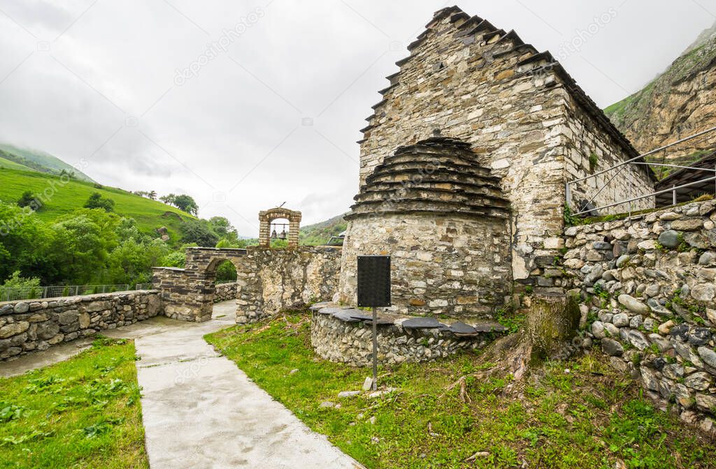 The Church of Saint George in Dzivgis village, North Ossetia Alania, Russia