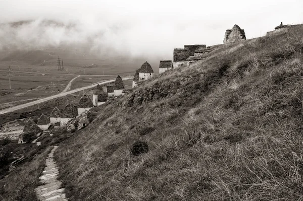 Ancient Alanian Necropolis City Dead Dargavs Village North Ossetia Alania — Stock Photo, Image