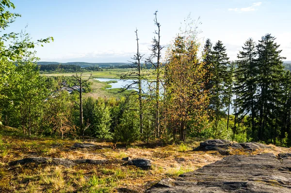Kuhavuori Góra Sortavala Miasto Republice Karelii Rosja Położony Północnym Krańcu — Zdjęcie stockowe