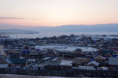 Khuzhir köyü, Olkhon adası, Baykal Gölü, Sibirya, Rusya