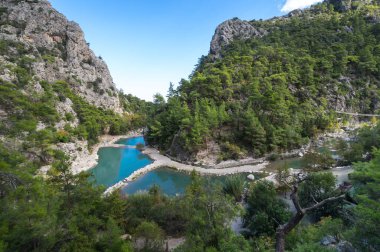 Antalya 'nın Kemer ilçesi Beydaglari Sahil Ulusal Parkı' nda yer alan Goynuk Kanyonu manzarası