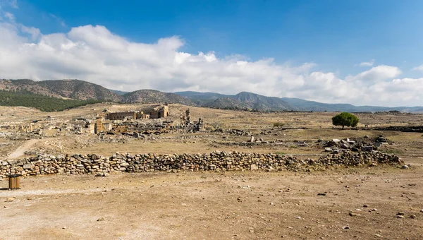 Ruïnes Van Hierapolis Heilige Stad Een Oude Stad Gelegen Warmwaterbronnen — Stockfoto