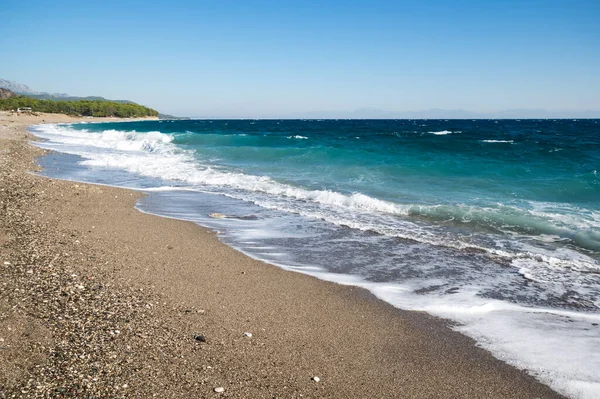 Costa Mar Mediterrâneo Kemer Resort Beira Mar Distrito Província Antalya — Fotografia de Stock
