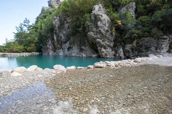 Utsikt Över Turkosa Sjön Canyon Goynuk Som Ligger Inne Beydaglari — Stockfoto