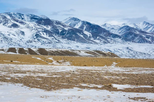 Vista Las Montañas Altay Invierno Siberia Rusia — Foto de Stock