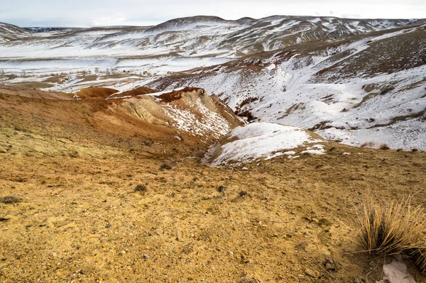 Τοπίο Των Βουνών Altay Χειμώνα Σιβηρία Ρωσία — Φωτογραφία Αρχείου